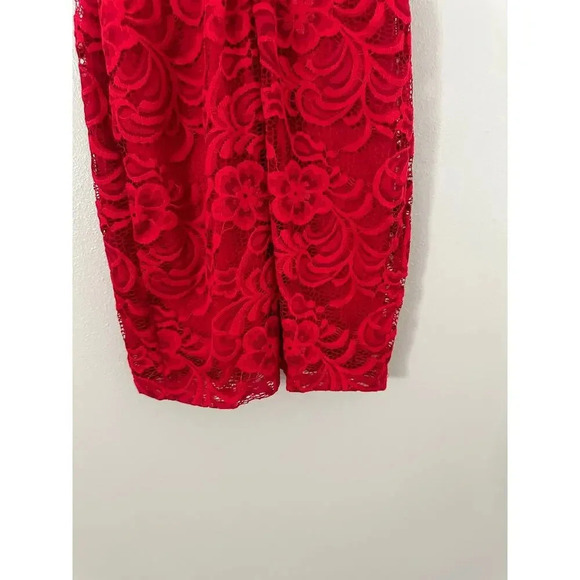 I.N. San Francisco Red Lace Mini Dress NWT - Picture 4 of 4